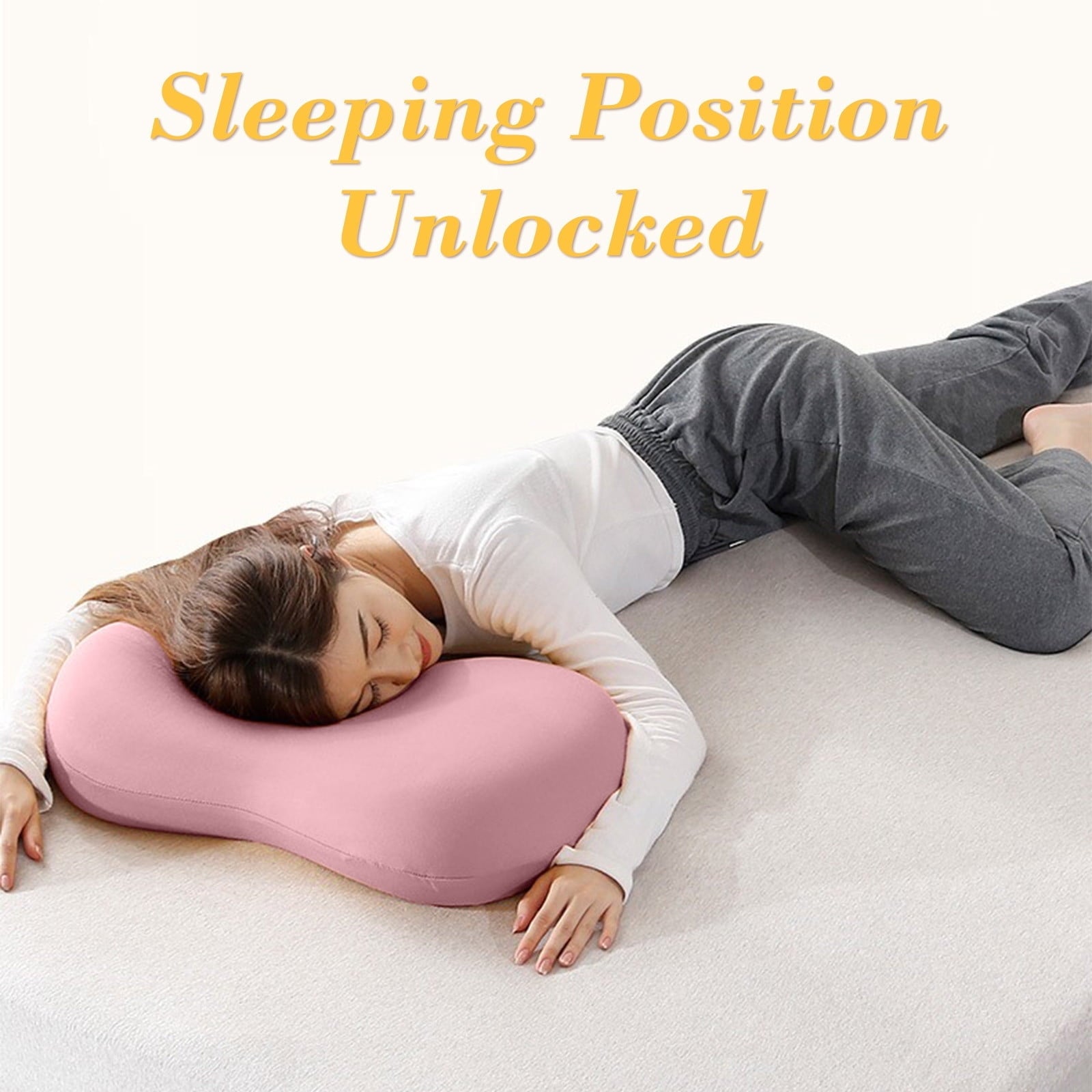 Cushion Lab Deep Sleep Pillow, Patented Ergonomic Contour Design for Side &amp; Back Sleepers, Orthopedic Cervical Shape Gently Cradles Head &amp; Provides Neck Support