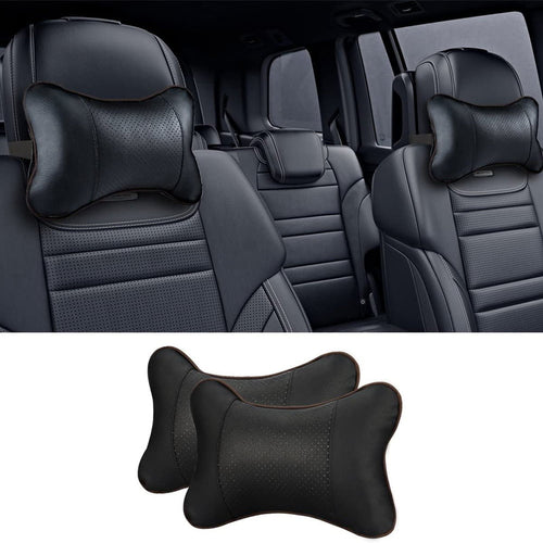 2Pcs Car Neck Pillow Breathable Head Rest Cushion Neck Support Headrest Comfortable Soft for Travel