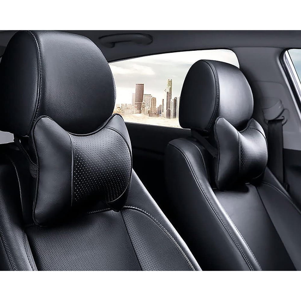 2Pcs Car Neck Pillow Breathable Head Rest Cushion Neck Support Headrest Comfortable Soft for Travel