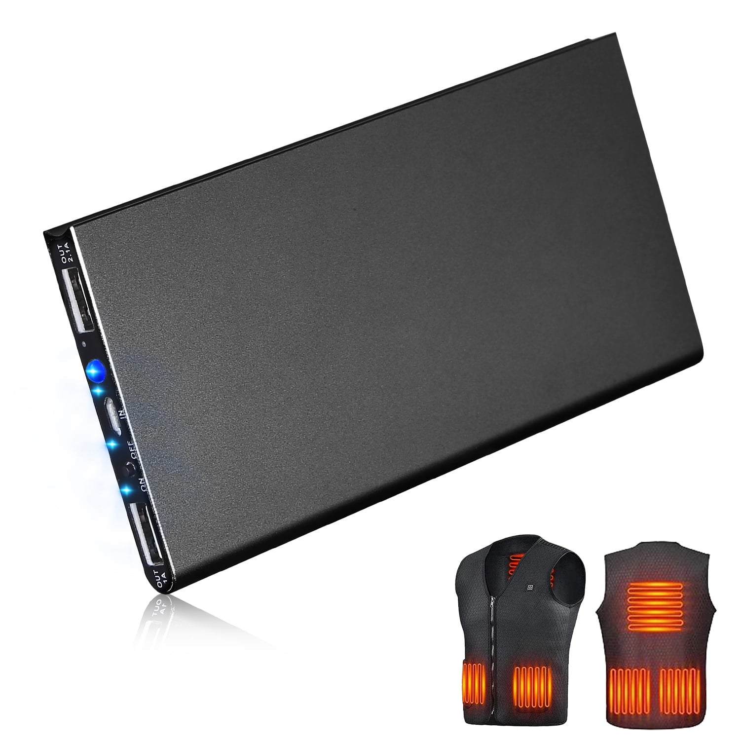 59"x31" Cordless Heated Blanket Battery Operated Portable Electric Heated Shawl 3 Temp Wearable Heating Blanket for Indoor Outdoor