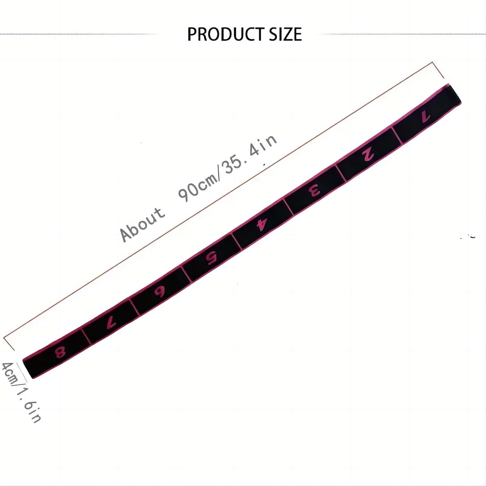Fitness Resistance Band for Stretching and Yoga,Number Resistance Band,Fitness Resistance Bands with Numbers,Fitness Resistance Bands Numbered,Divided Into Different Tiers, Levels