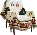 Boho style blanket for Bed Sofa Living Room Beach Travel. Blanket for Sofa, Mexican Decorative Farmhouse Blanket, Decor Woven Blanket, Aztec Throw Blankets with Tassel(Beige,50×60 inch)