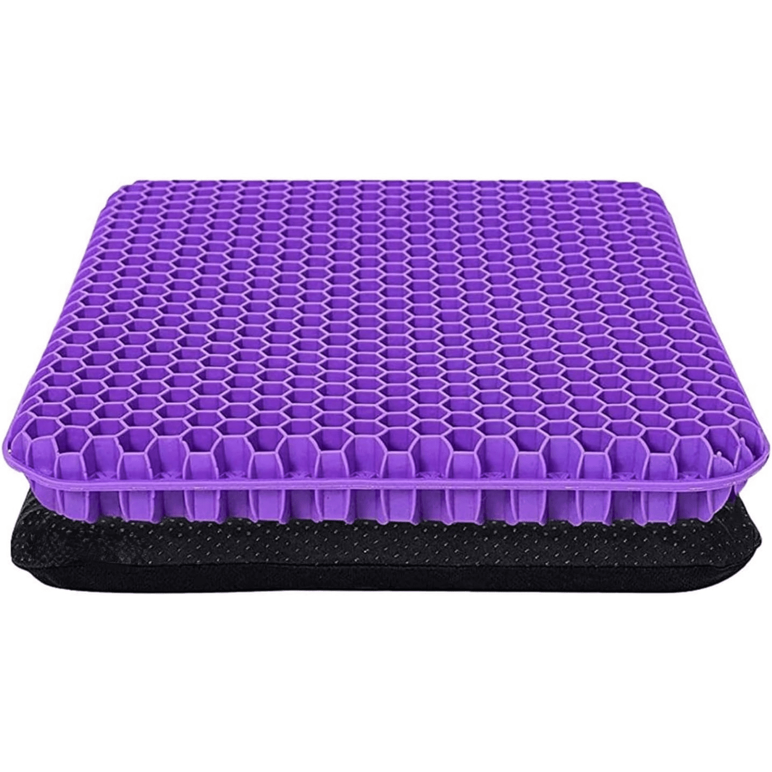 Gel Seat Cushion for Long Sitting, Double Thick Office Desk Home Wheelchair Seat Cushions for Back Hip Sciatica Tailbone Pain Sore Pressure Relief, Gel Cooling Game Chair Pads for Car Truck Driver