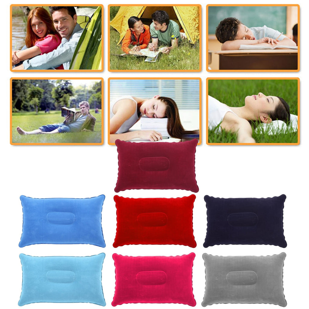 Inflatable Camping Pillow, 9.4 X13.6 Inch Ultra Light Backpacking Pillow, Portable Sleeping Pillow for Hiking, Outdoor, Travel, Picnic 4PCS