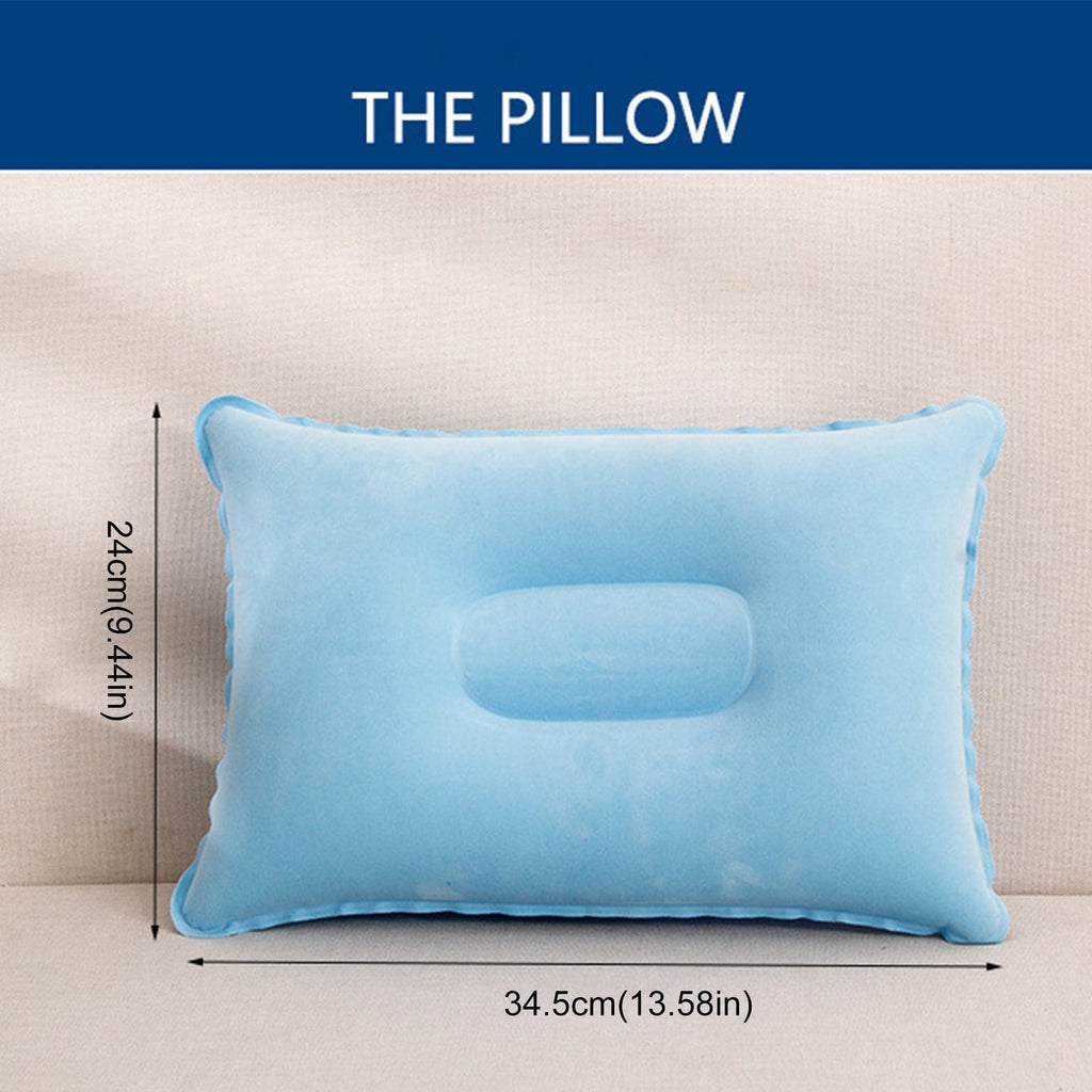 Inflatable Camping Pillow, 9.4 X13.6 Inch Ultra Light Backpacking Pillow, Portable Sleeping Pillow for Hiking, Outdoor, Travel, Picnic 4PCS