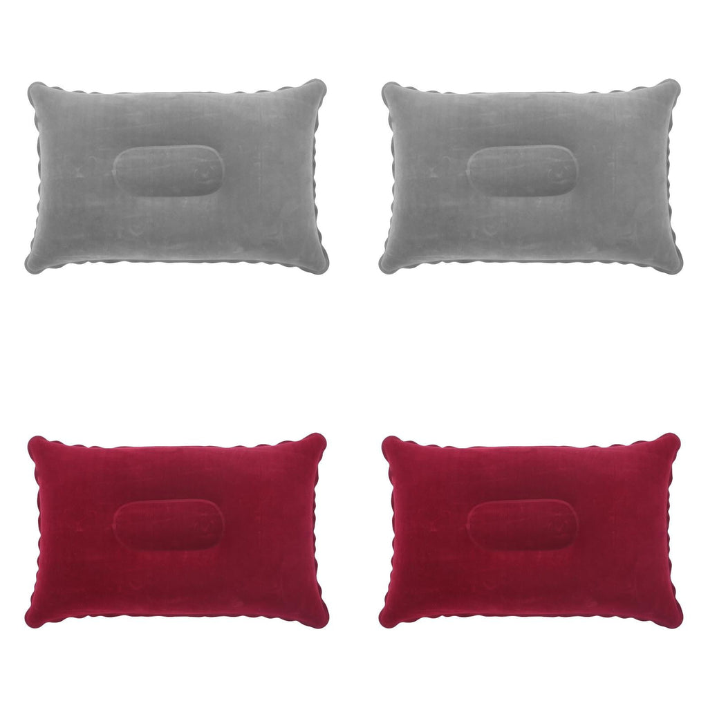 Inflatable Camping Pillow, 9.4 X13.6 Inch Ultra Light Backpacking Pillow, Portable Sleeping Pillow for Hiking, Outdoor, Travel, Picnic 4PCS