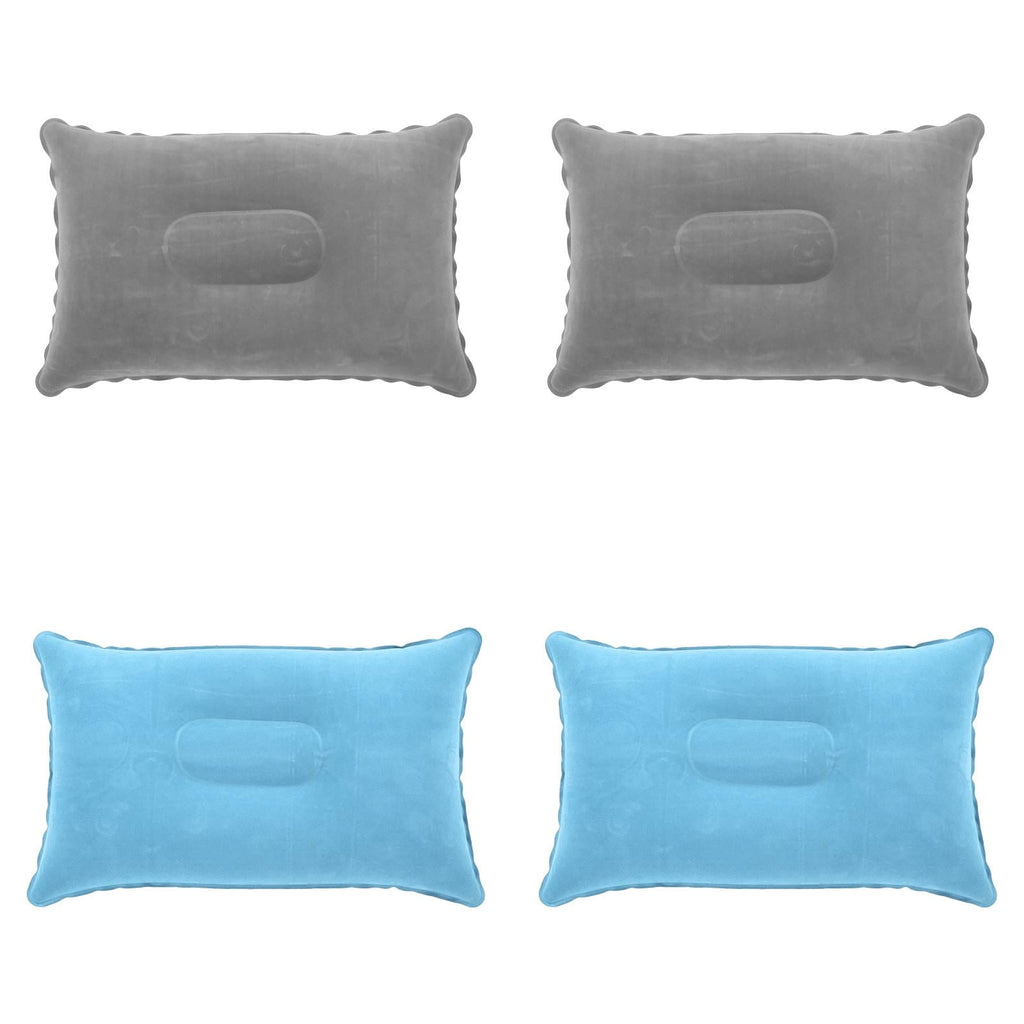 Inflatable Camping Pillow, 9.4 X13.6 Inch Ultra Light Backpacking Pillow, Portable Sleeping Pillow for Hiking, Outdoor, Travel, Picnic 4PCS