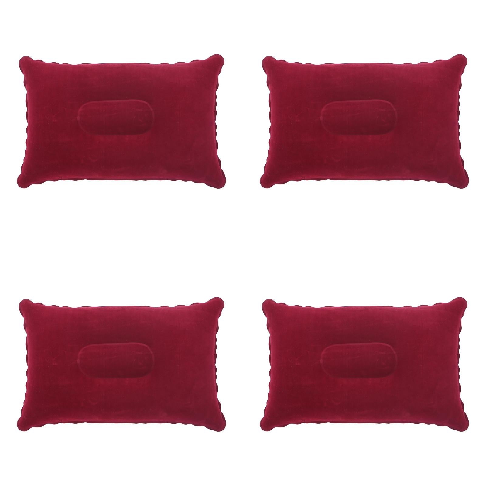 Inflatable Camping Pillow, 9.4 X13.6 Inch Ultra Light Backpacking Pillow, Portable Sleeping Pillow for Hiking, Outdoor, Travel, Picnic 4PCS