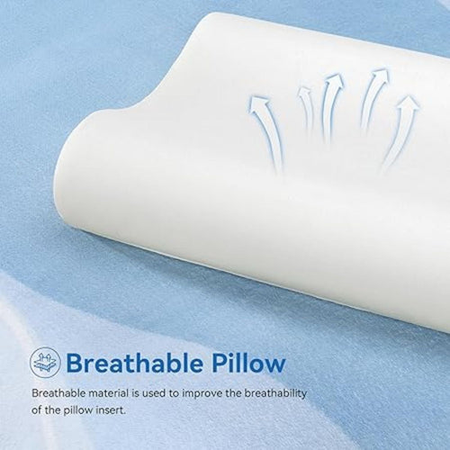 32" King Size  Memory Foam Pillow, Cervical Pillow for Neck Pain Relief, Neck Orthopedic  Pillows for Side, Back and Stomach S pers