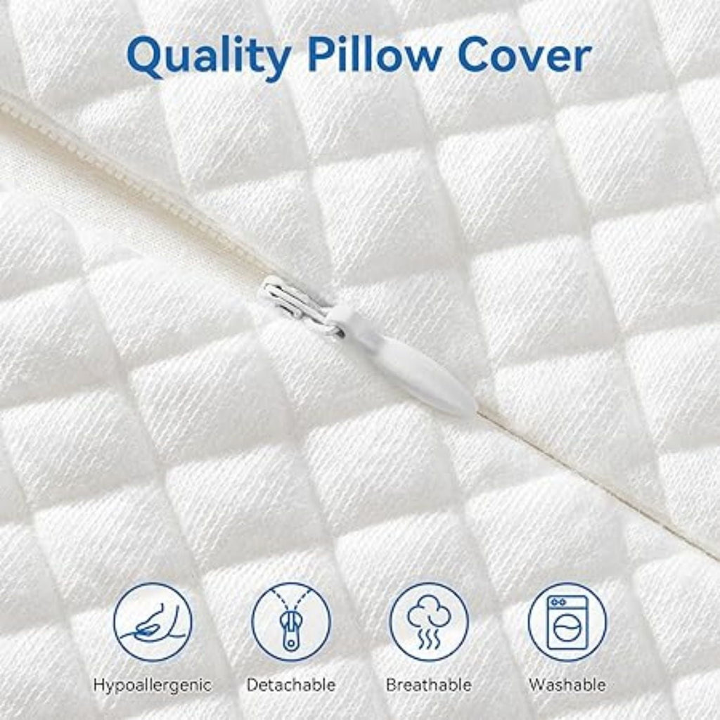 32" King Size  Memory Foam Pillow, Cervical Pillow for Neck Pain Relief, Neck Orthopedic  Pillows for Side, Back and Stomach S pers