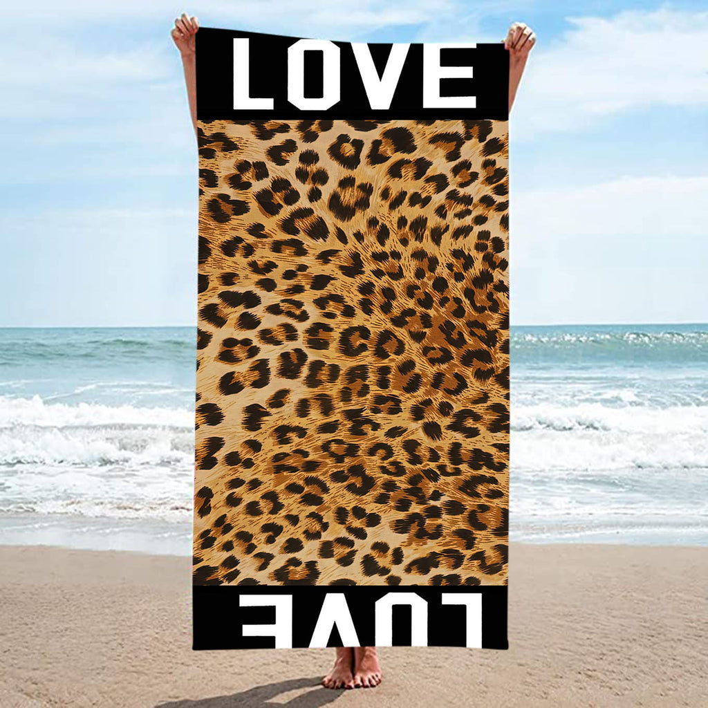 Autumn Bathroom Towels Hand Towels Microfiber Beach Towel Leopard Pattern Bath Towel Sand Proof Beach Blanket Travel Multipurpose Towel 75 X 150 Cm Dark Hand Towel Organic Cotton Hand Towels